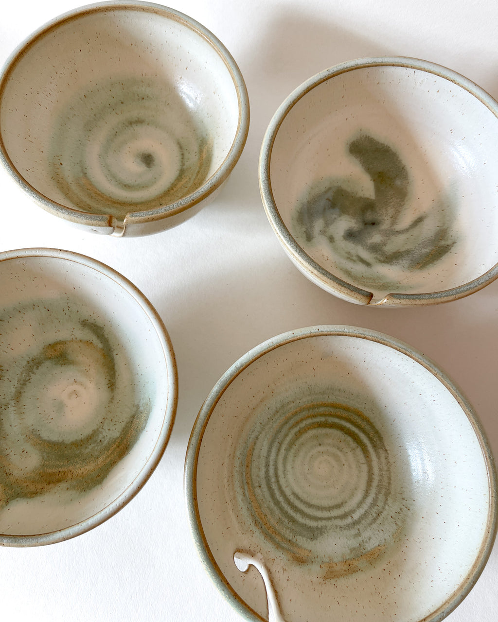 Hand-Thrown Stoneware Yarn Bowl | Slate Blue