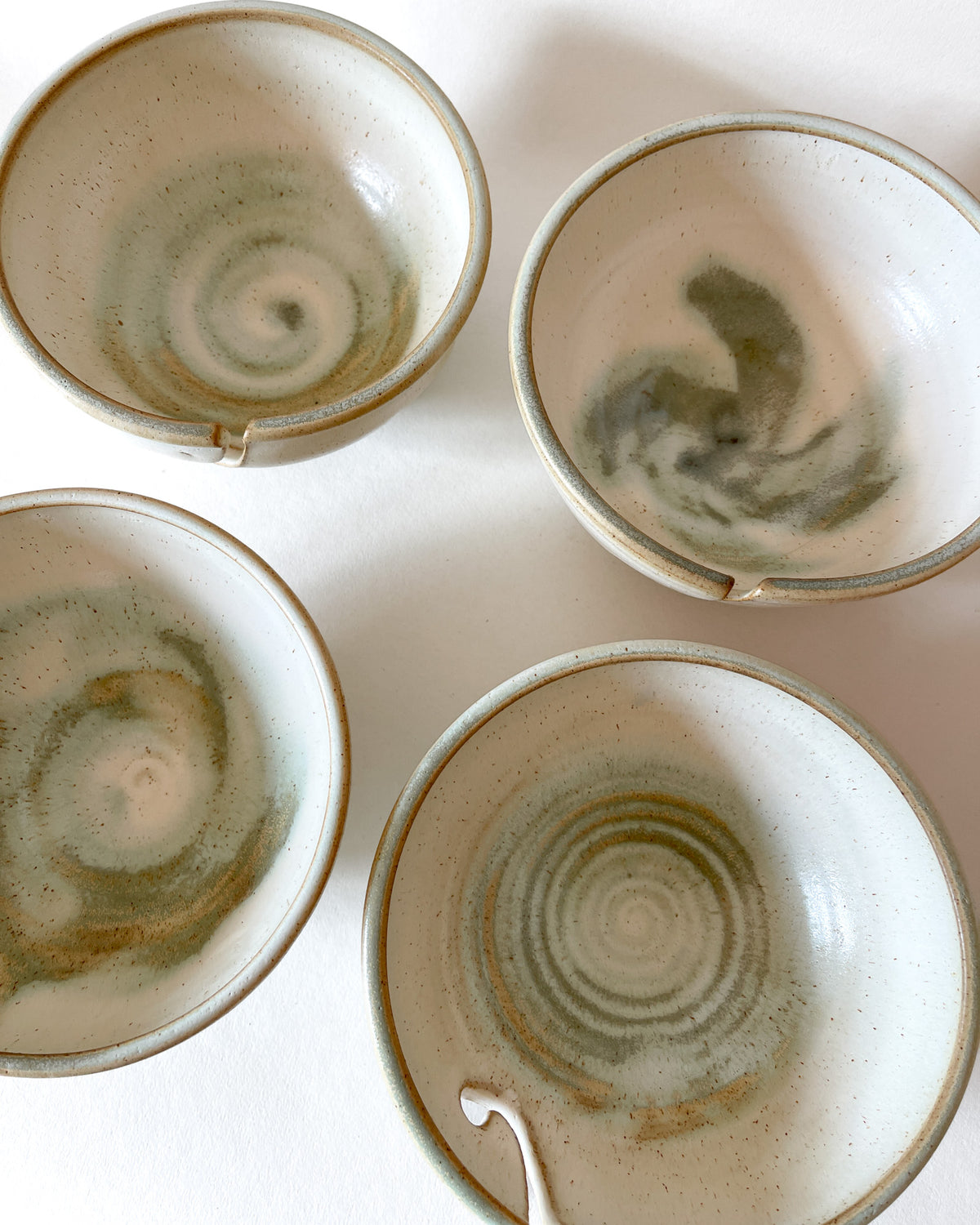 Hand-Thrown Stoneware Yarn Bowl | Slate Blue