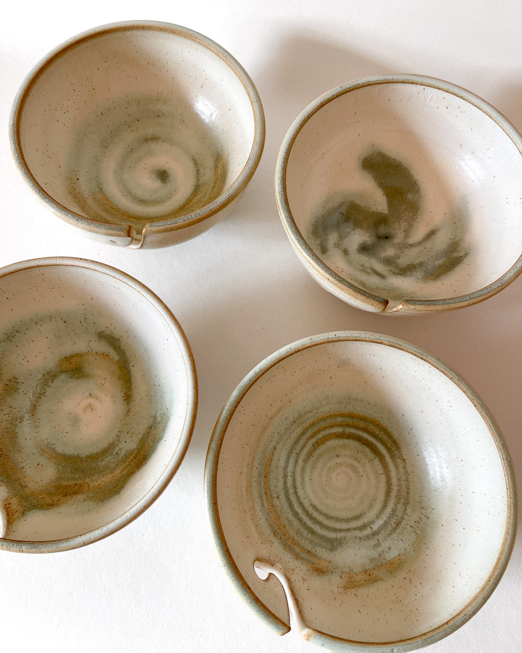 Hand-Thrown Stoneware Yarn Bowl | Slate Blue